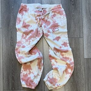 Summer Fridays Pink Tie-Dye Sweatpants